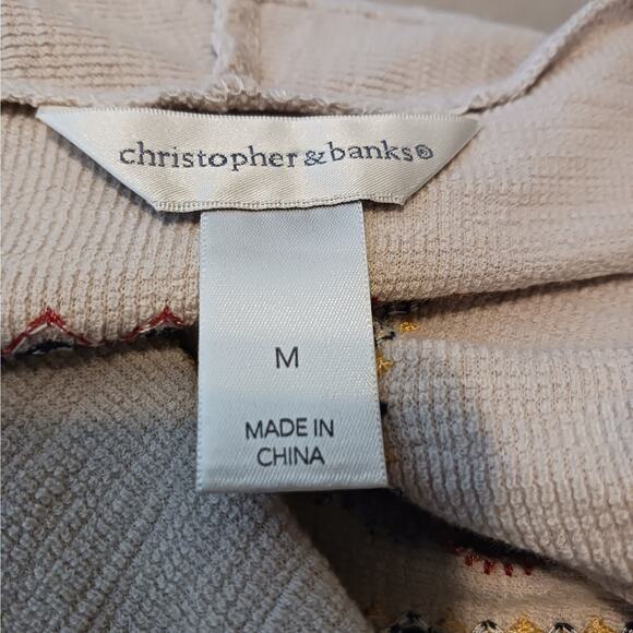 Christopher & Banks Embroidered Boho Cardigan NWOT - Picture 9 of 11